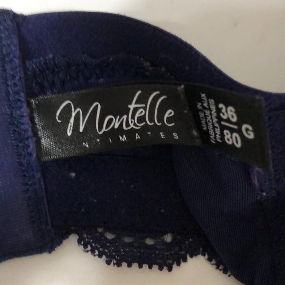 Montelle Blue/Pink Lacy Bra - Picture 4 of 4